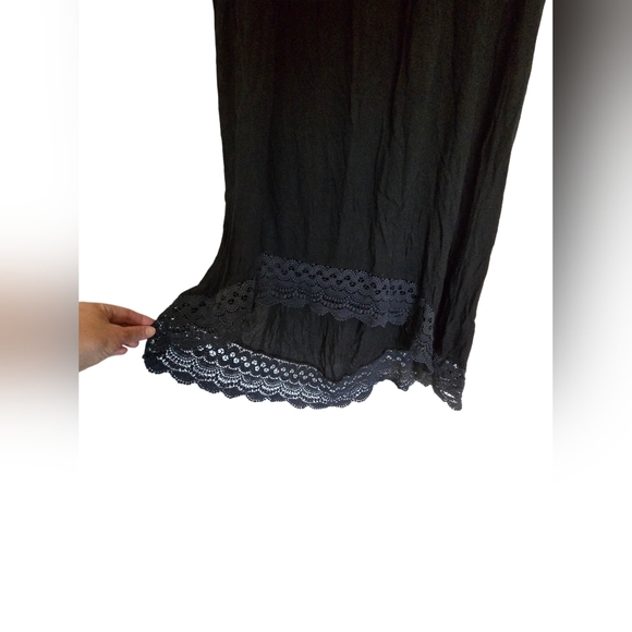 Denver Hayes Sleeveless Sundress Size M Lace Summer Vacation Beach High Low - Picture 5 of 6